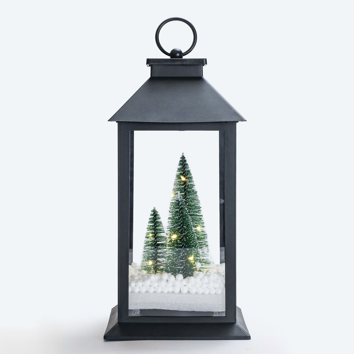 MICA - Farol navideño pino con nieve