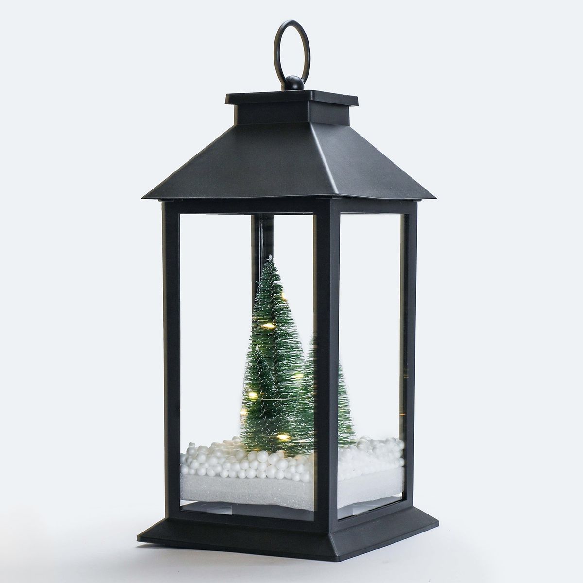 MICA - Farol navideño pino con nieve