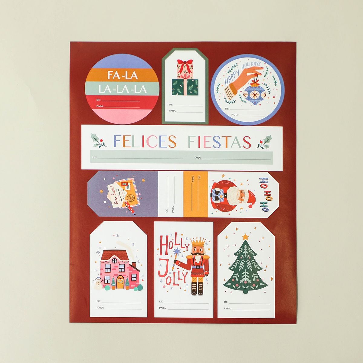 MICA - Set stickers papeleria navidad