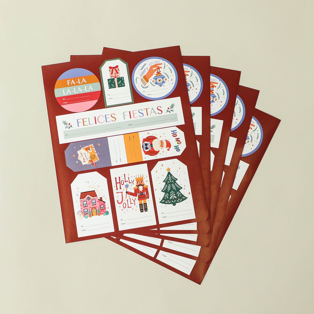 MICA - Set stickers papeleria navidad