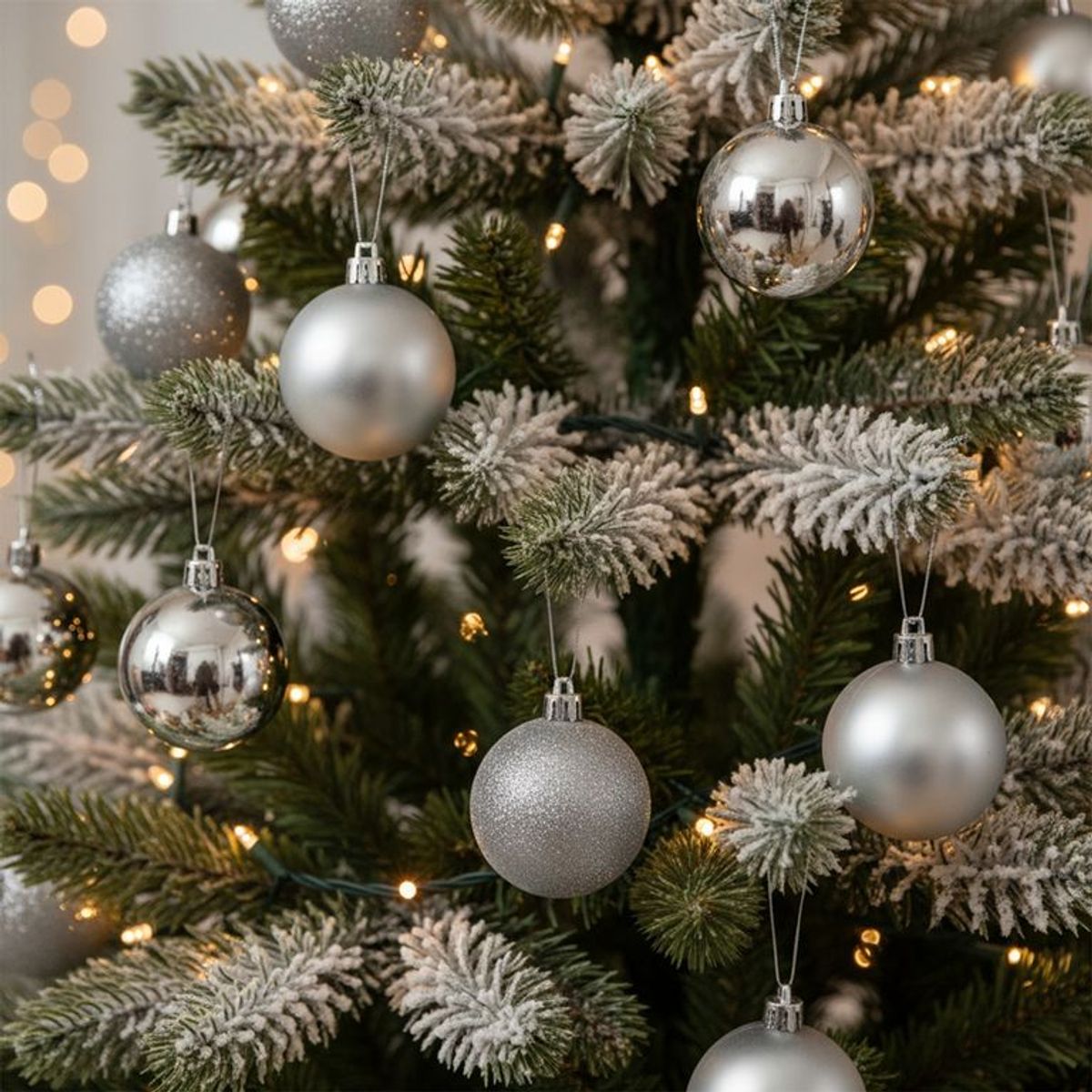 MICA - Set10 bolas silver