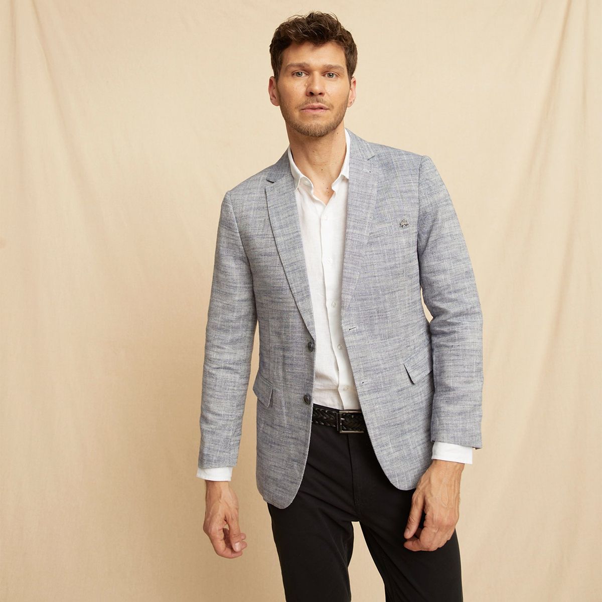 LA MARTINA - Blazer 100% Lino Hombre La Martina