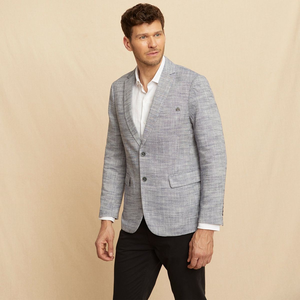 LA MARTINA - Blazer 100% Lino Hombre La Martina