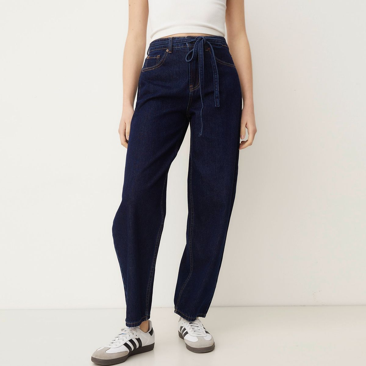 SYBILLA - Jean Balloon Algodón Mujer