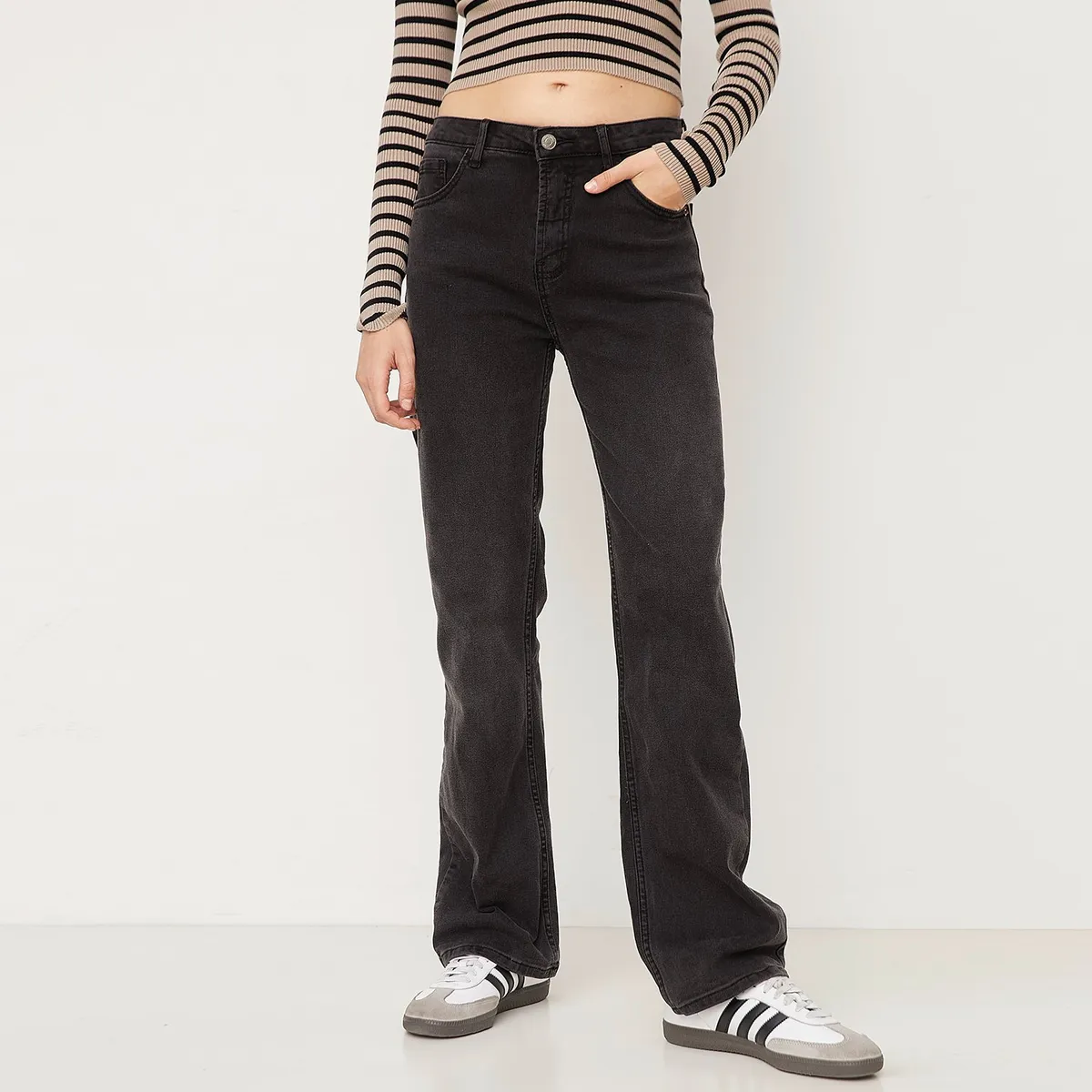 SYBILLA - Jean Straight Tiro Medio Mujer Sybilla