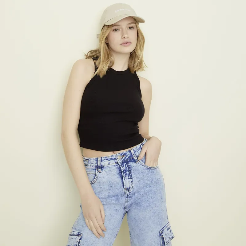 SYBILLA - Polo Sin Mangas Mujer Sybilla