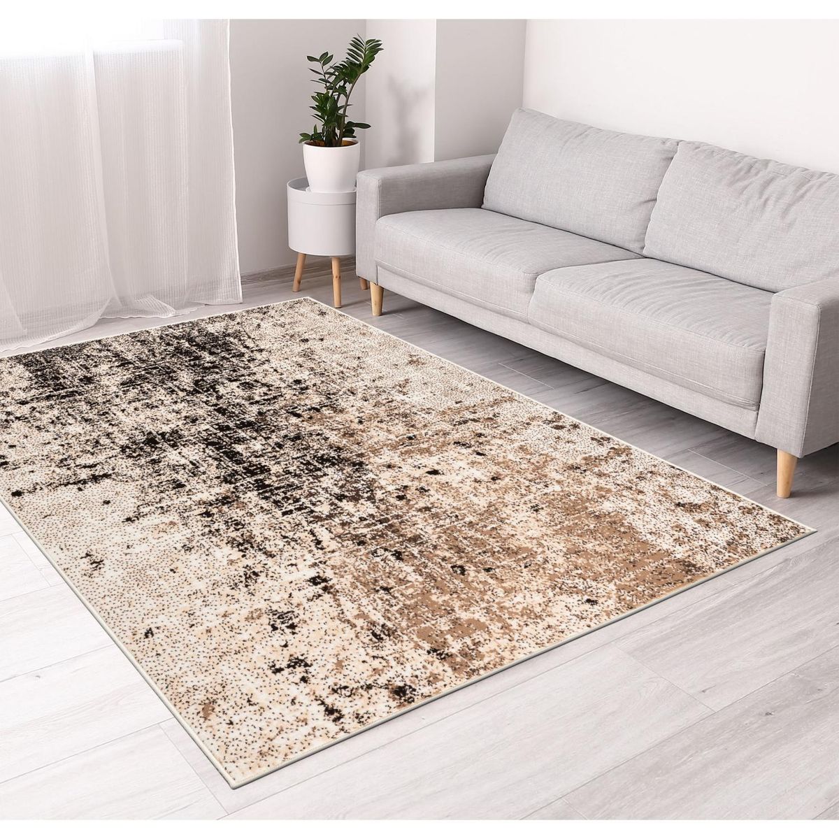 MICA - Alfombra luna diseño salpicado 160x225cm