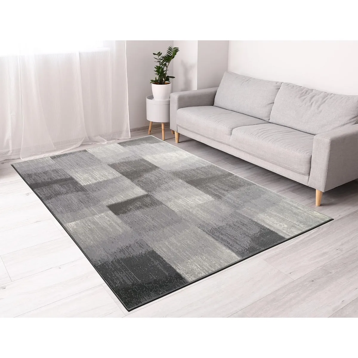 MICA - Alfombra luna cuadros 160x225cm