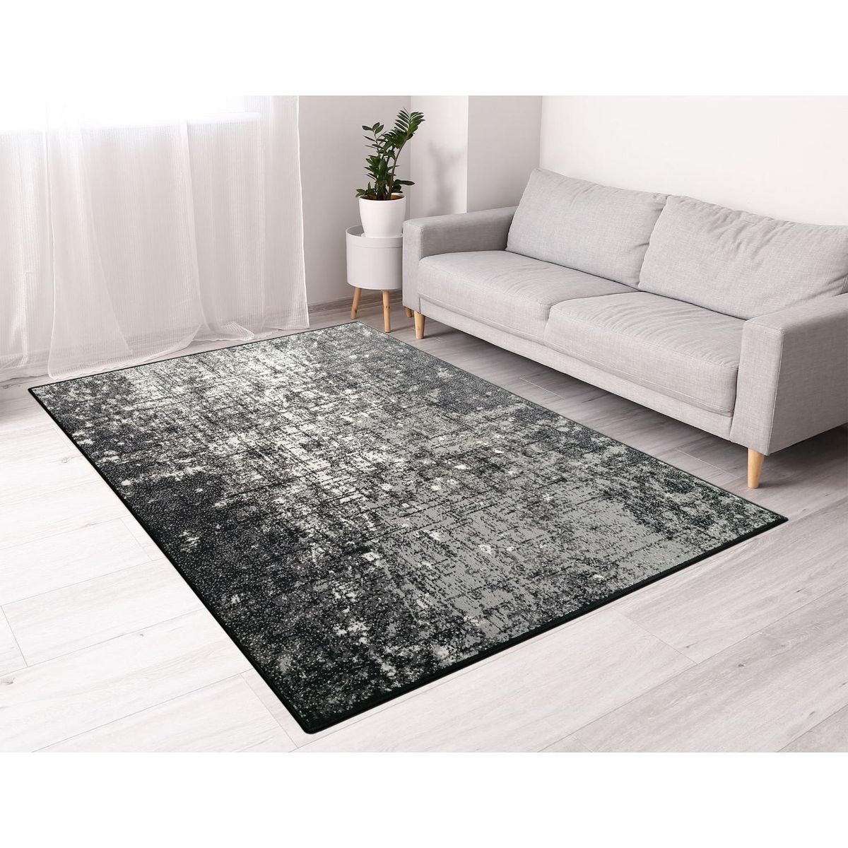 MICA - Alfombra luna diseño salpicado 160x225cm