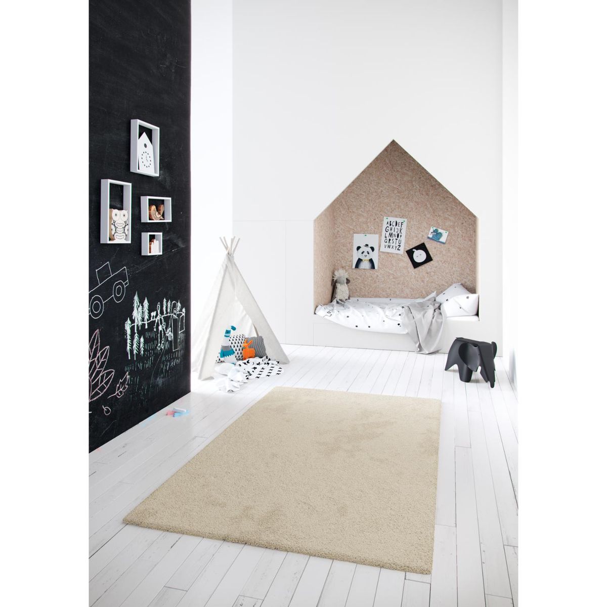 MICA - Alfombra Sherpa Marrón