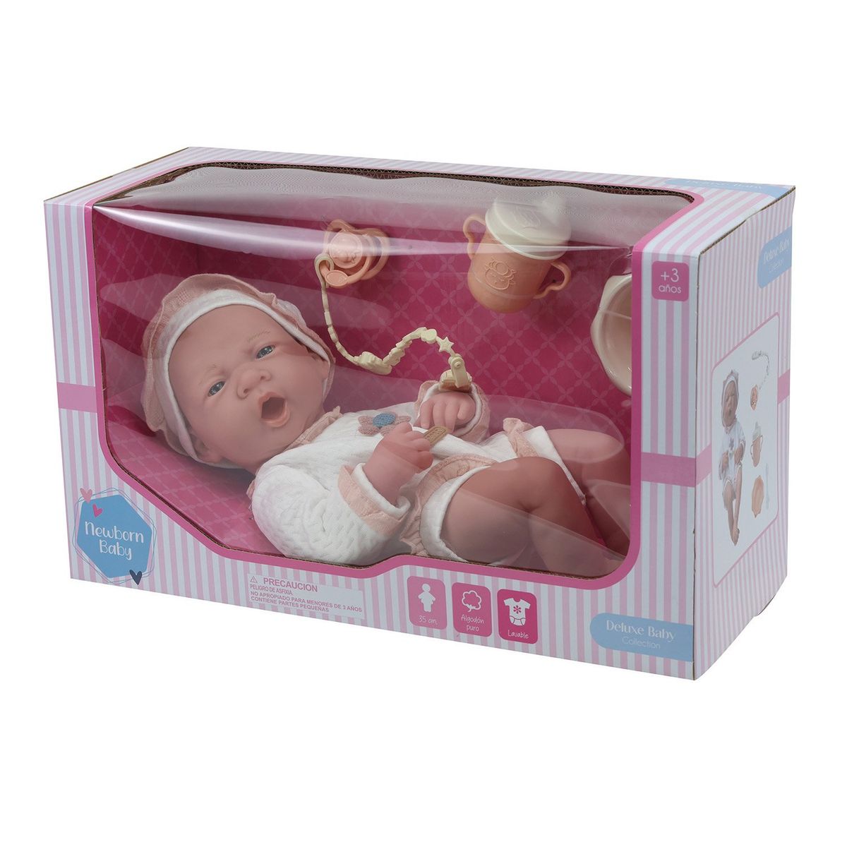 KIDS N PLAY - Juguete Muñeca Reborn Bebé Recien Nacida Kids N Play