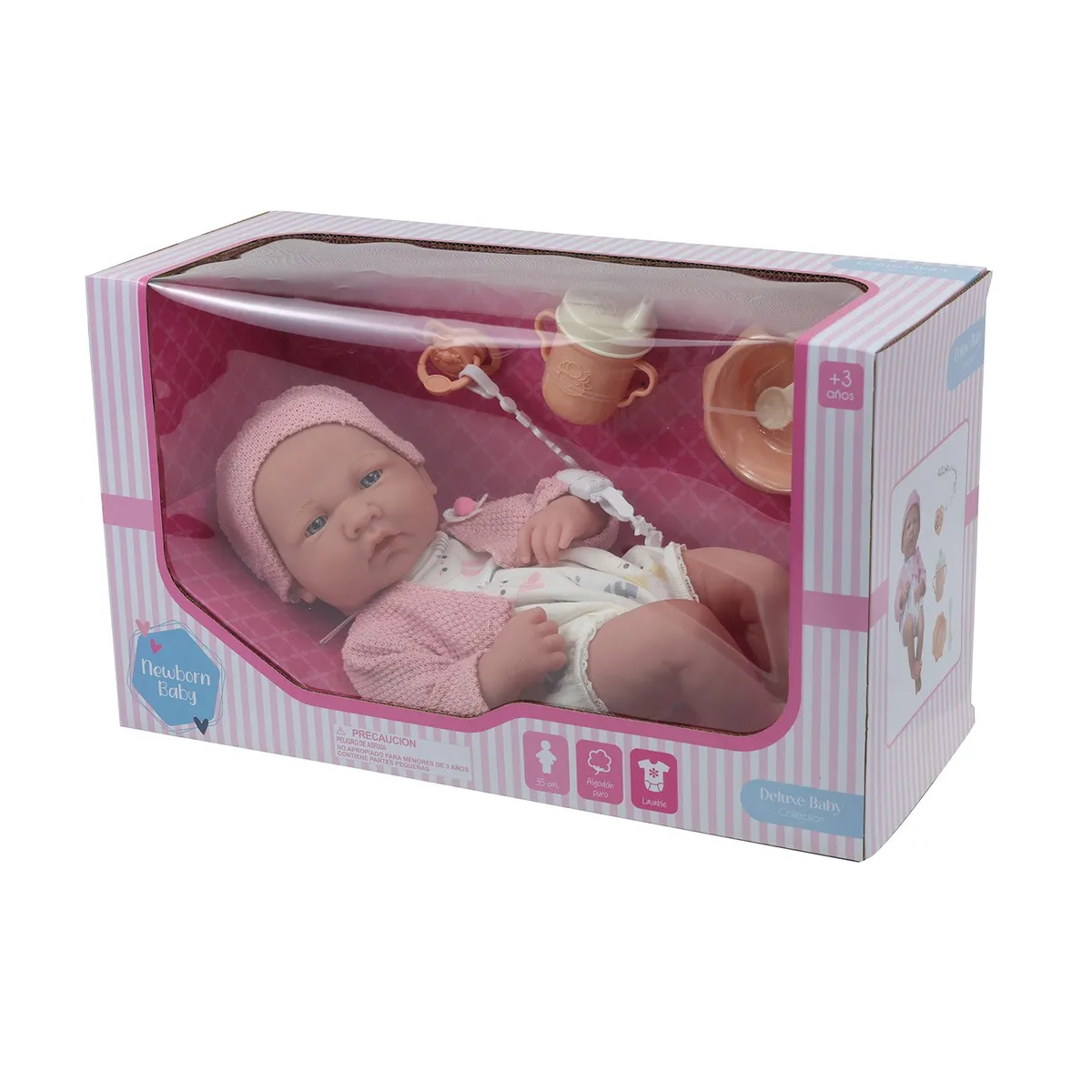 KIDS N PLAY - Juguete Muñeca Reborn Bebé Recien Nacida Kids N Play