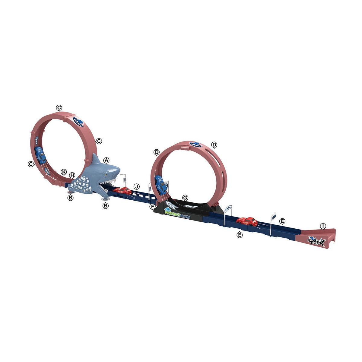 KIDS N PLAY - Pista Tiburón Pequeña Kids N Play