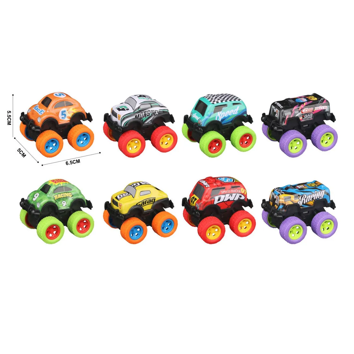 KIDS N PLAY - Pack X8 Carritos Pull Back Kids N Play