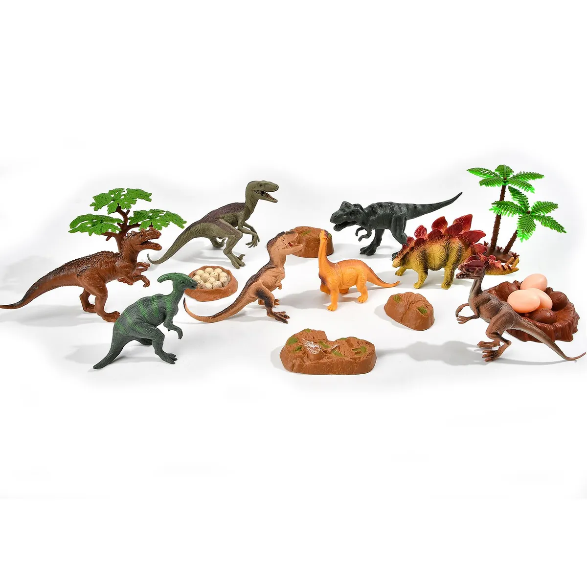 KIDS N PLAY - Pomo Con Dinosaurios 19 Piezas