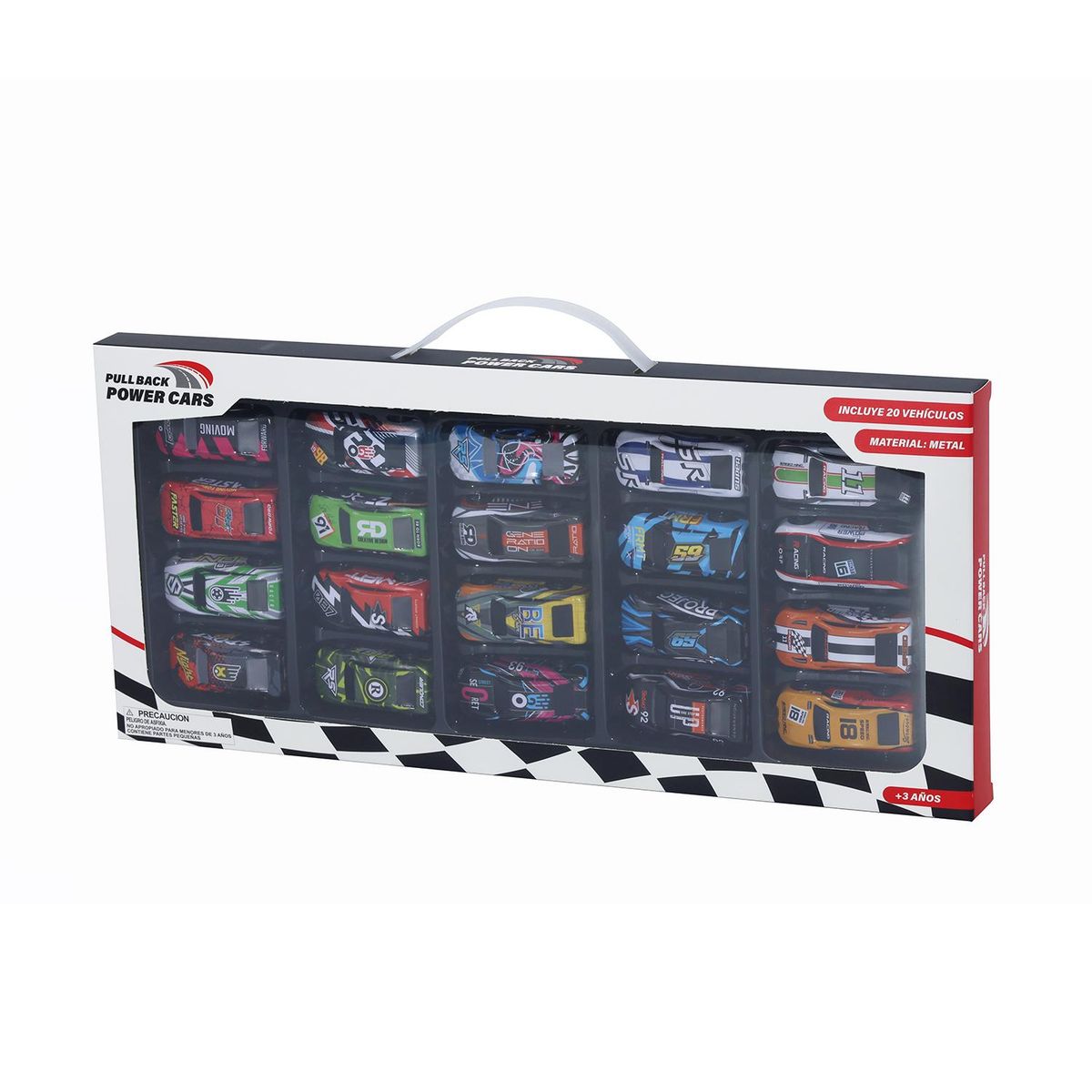 KIDS N PLAY - Juguete Pack X 20 Carros Die Cast Pull Bacz