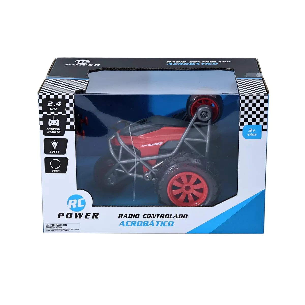 KIDS N PLAY - Juguete Moto Control Remoto Crazy Stunt Rojo