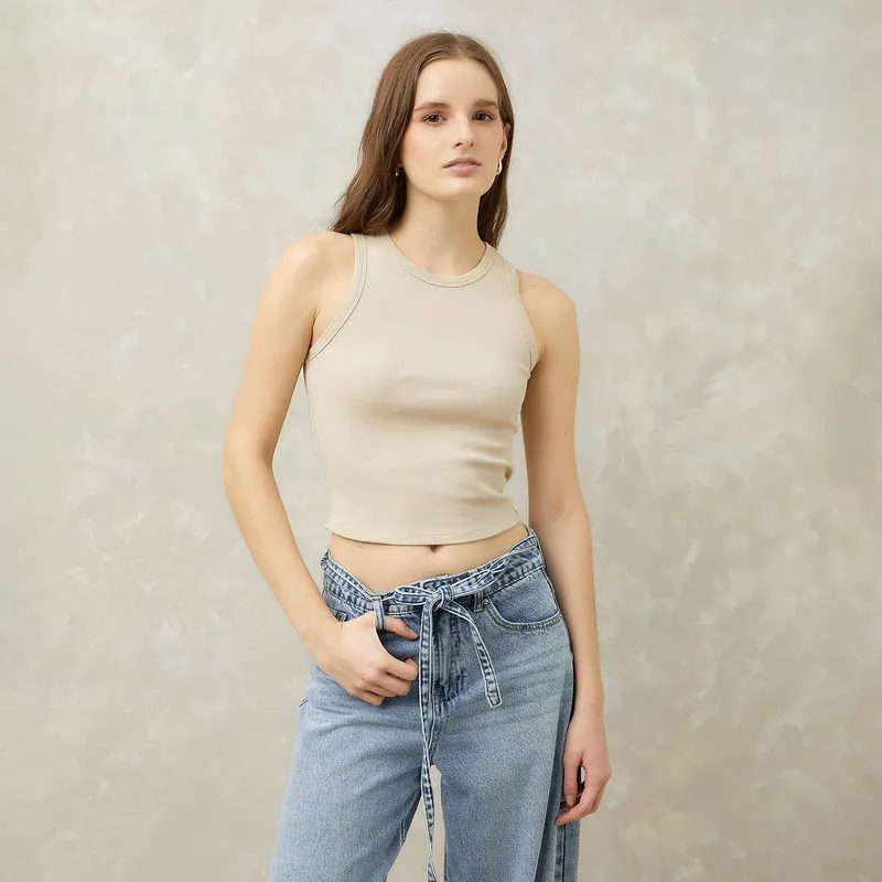 SYBILLA - Polo Sin Mangas Mujer Sybilla