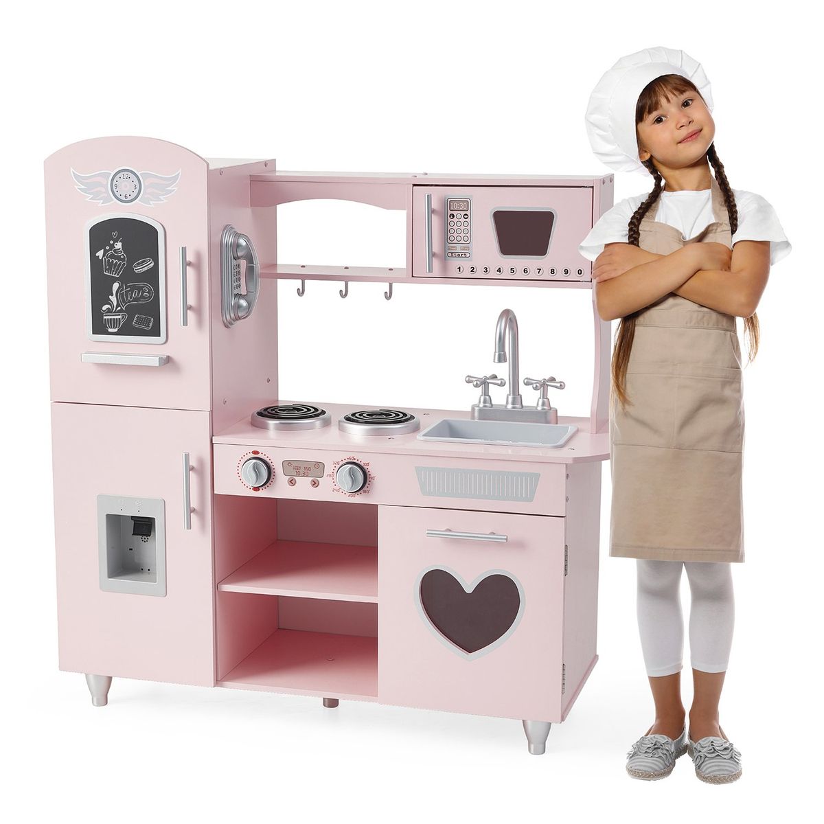 SCOOP - Juguete Cocina Niños Madera Refri, Horno y Microondas Scoop