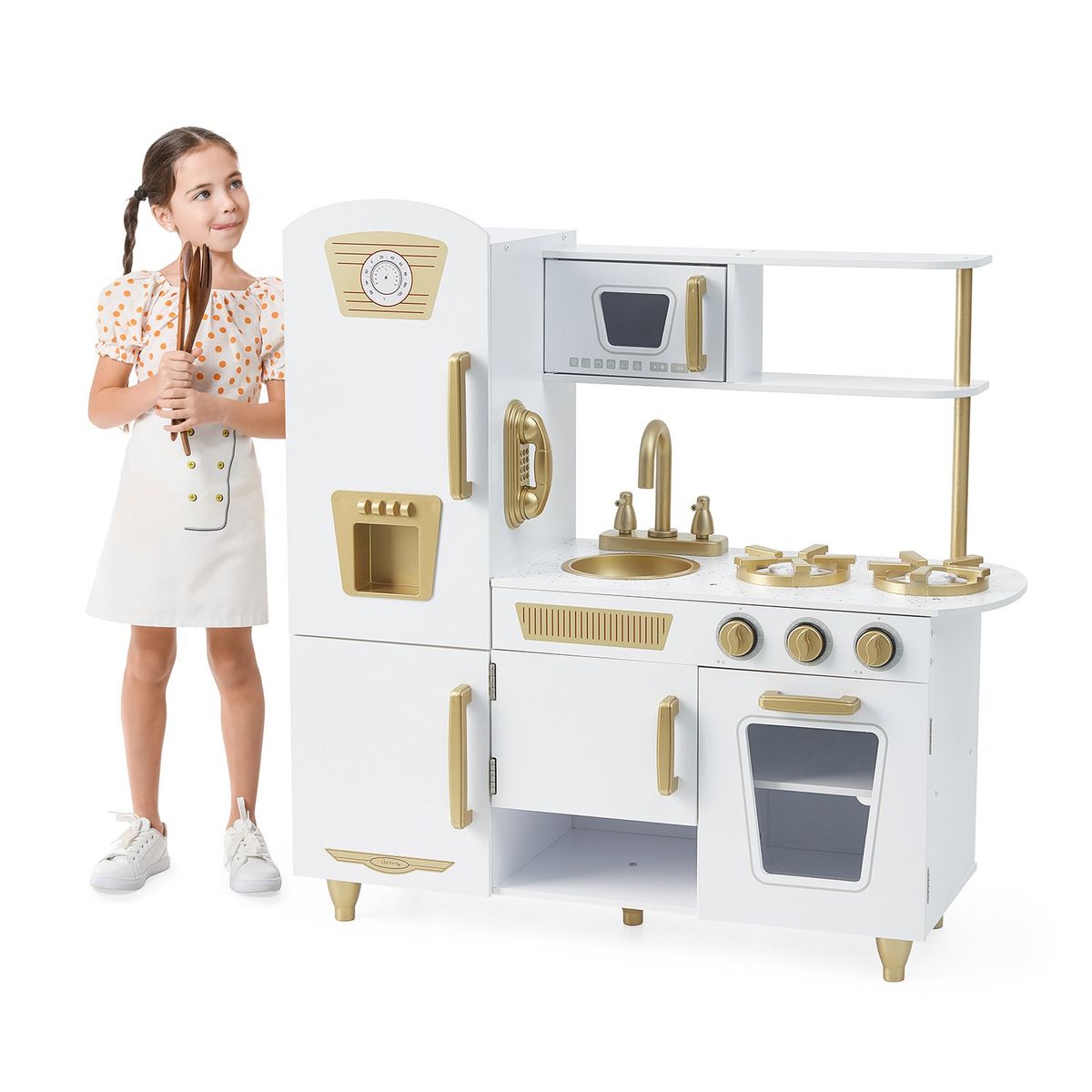 SCOOP - Juguete Cocina Niños Madera Refri, Horno y Microondas Scoop