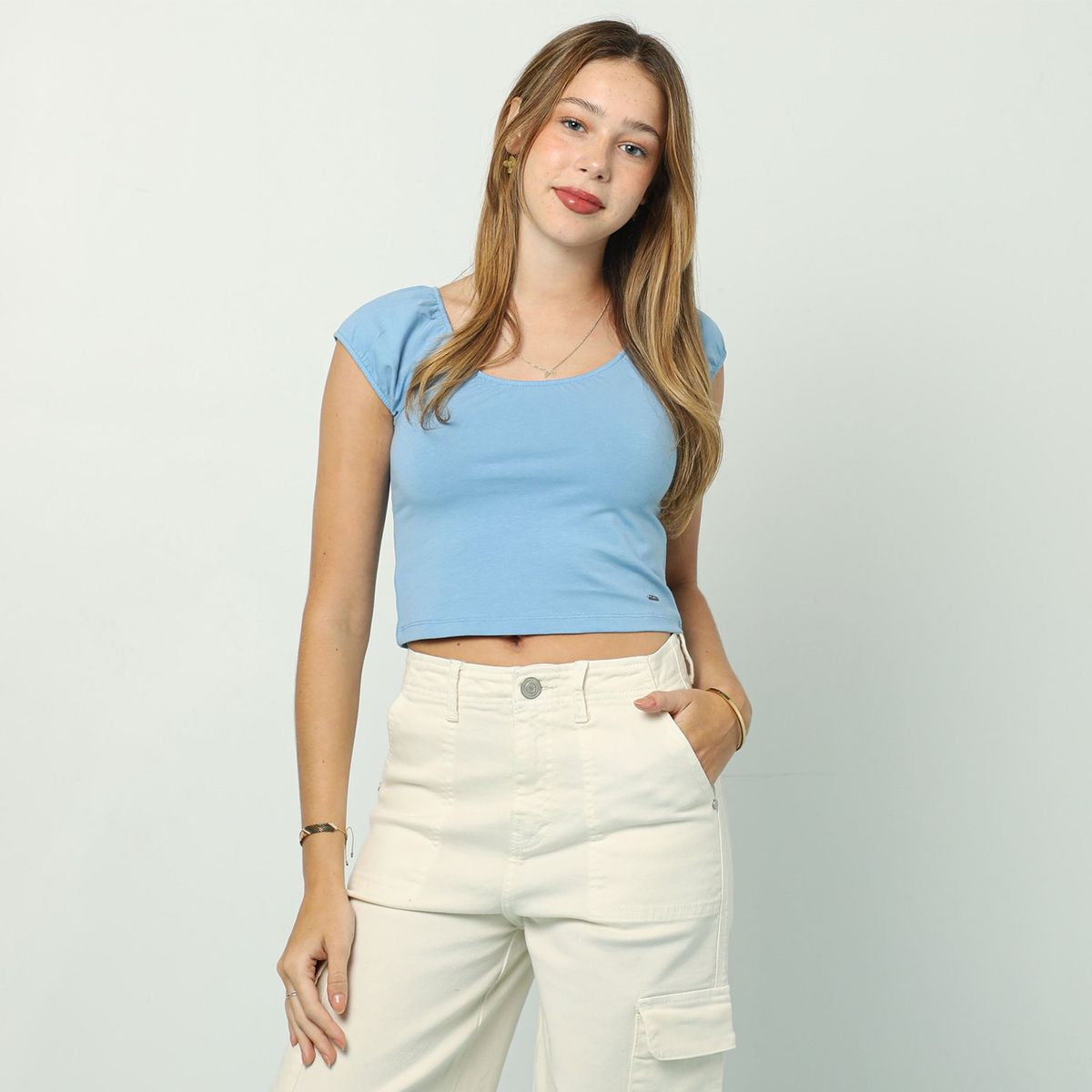 AMERICAN ABBEY - Overall American Abbey Algodón Manga Corta Casual