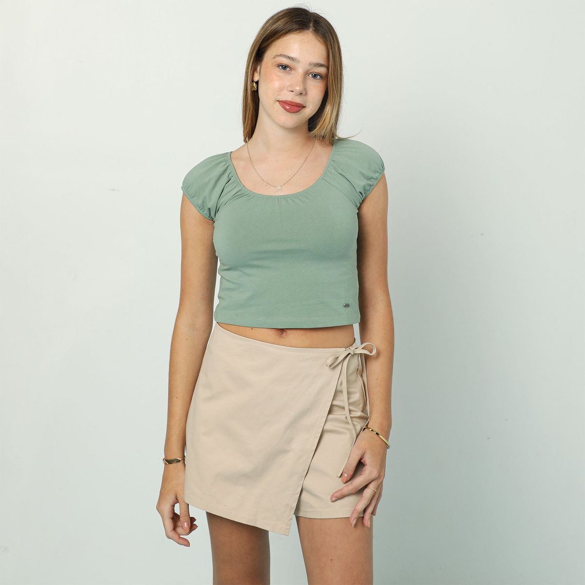 AMERICAN ABBEY - Overall American Abbey Algodón Manga Corta Casual