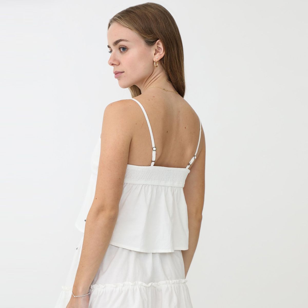 AMERICAN ABBEY - Blusa Sin Mangas 100% Algodón Mujer American Abbey