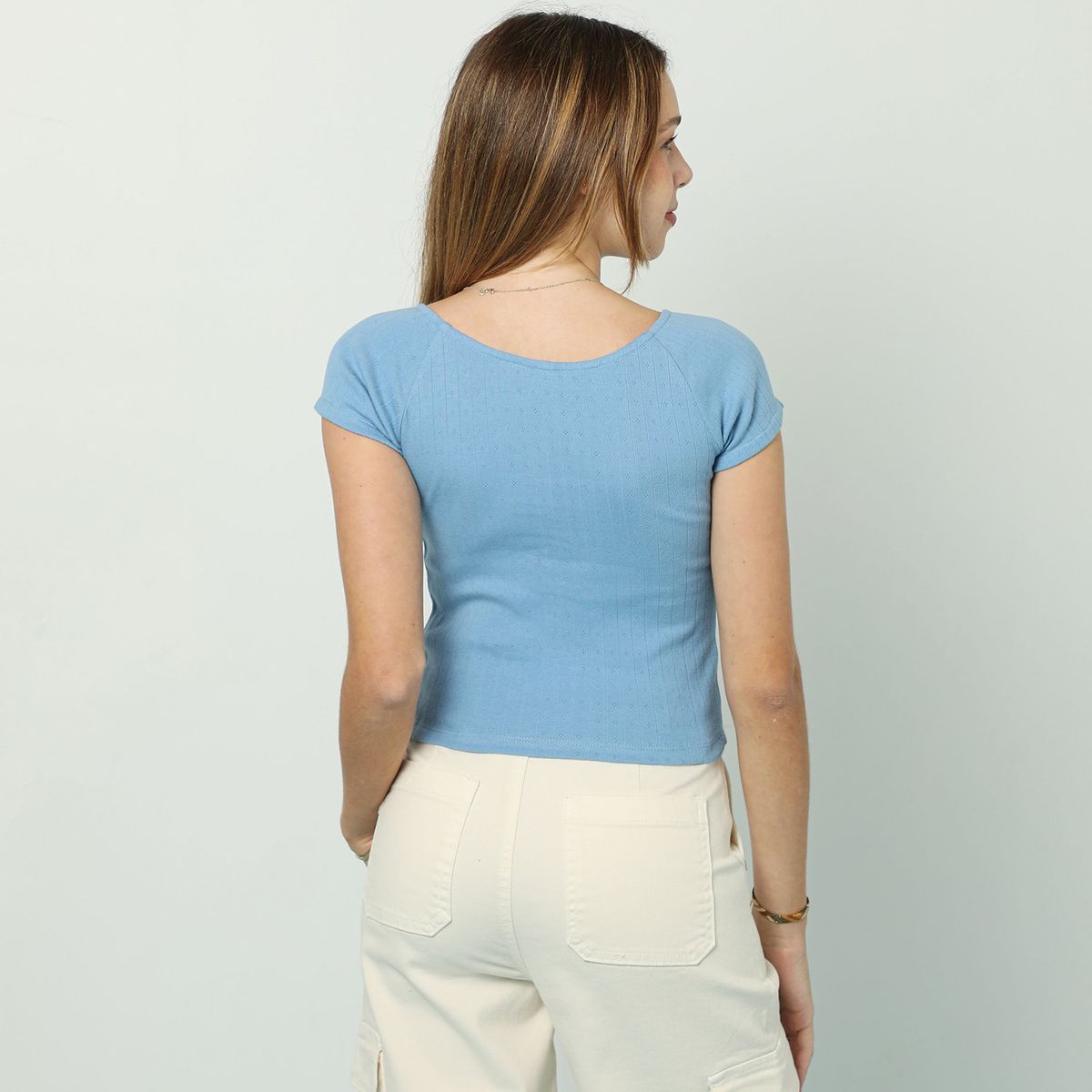 AMERICAN ABBEY - Polo American Abbey 100% Algodón Manga Corta Mujer