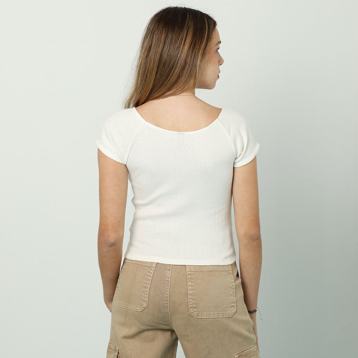 AMERICAN ABBEY - Polo American Abbey 100% Algodón Manga Corta Mujer