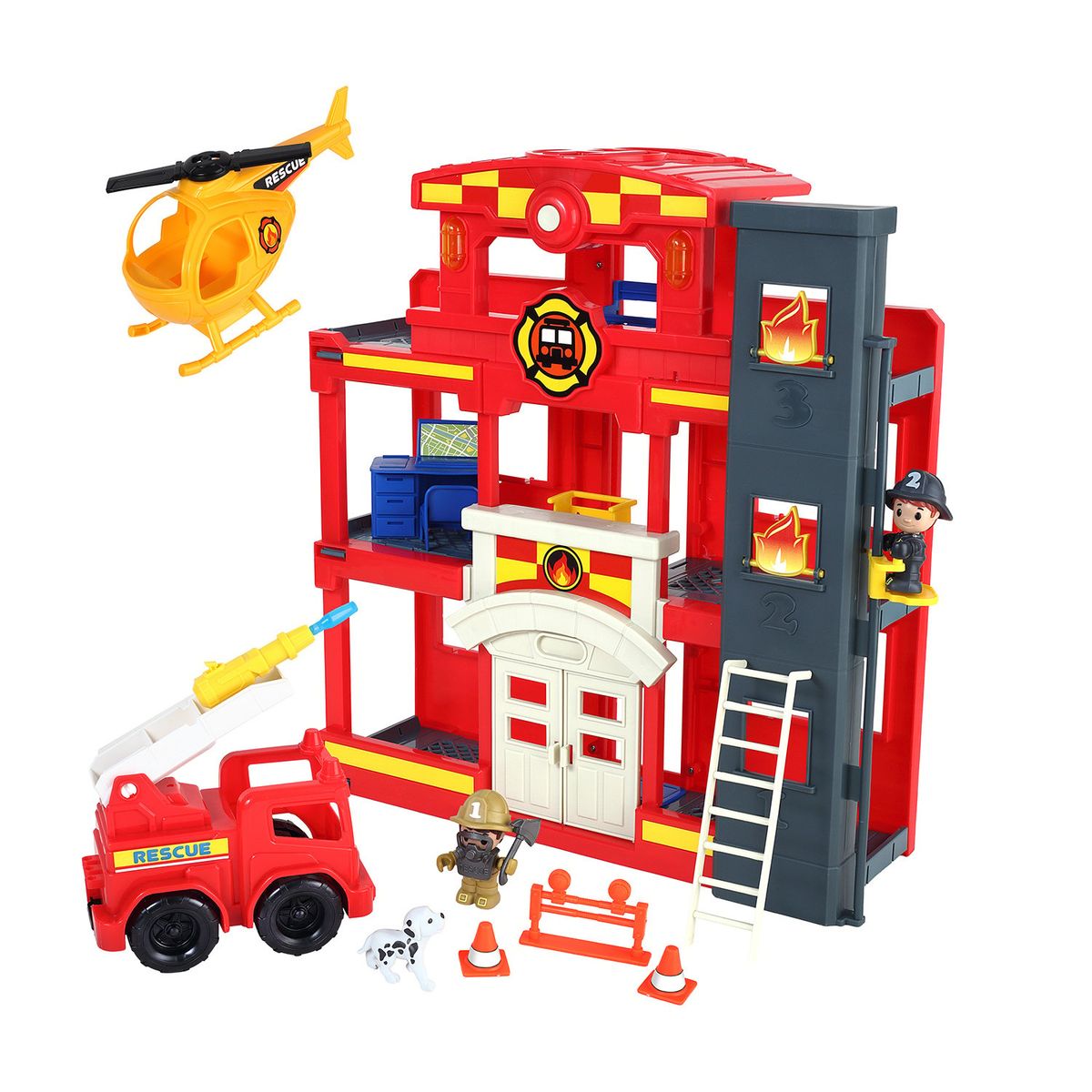 TINY KIDDOM - Set Estacion De Bomberos
