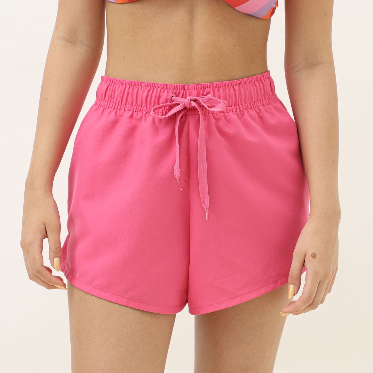 DOO AUSTRALIA - Short Doo Australia Negro Con Cintura Elástica Y Cordón