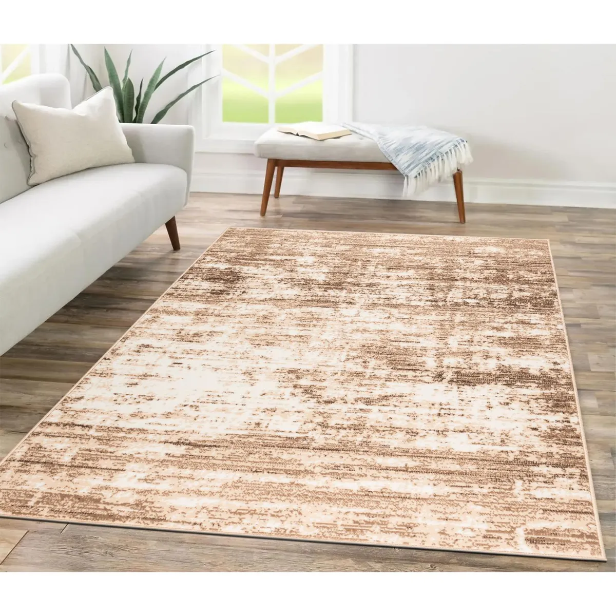 MICA - Alfombra luna diseño satinado 160x225cm