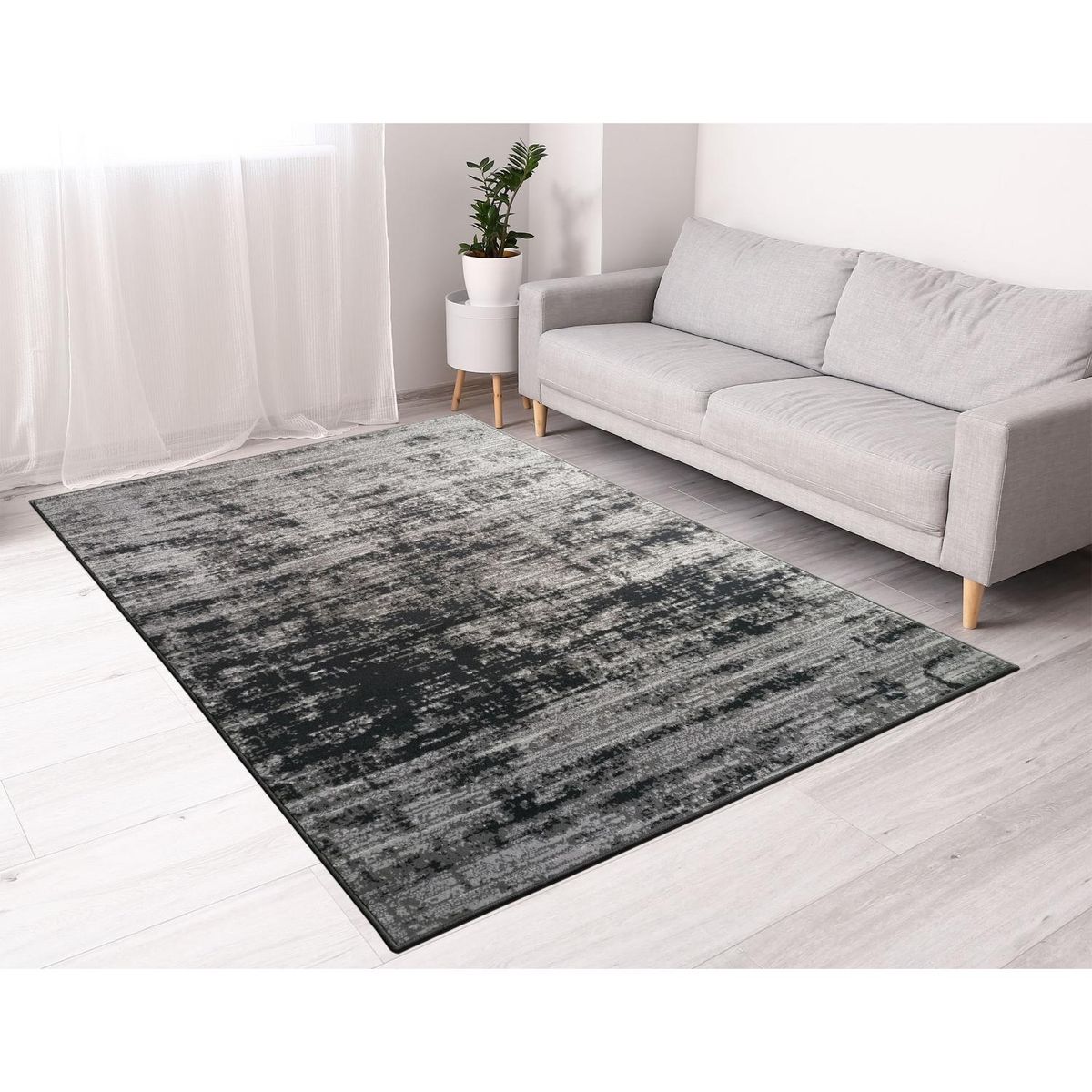 MICA - Alfombra luna diseño satinado 160x225cm