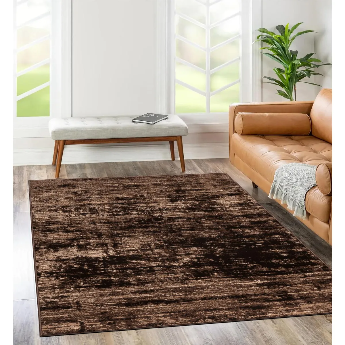 MICA - Alfombra luna diseño satinado 160x225cm