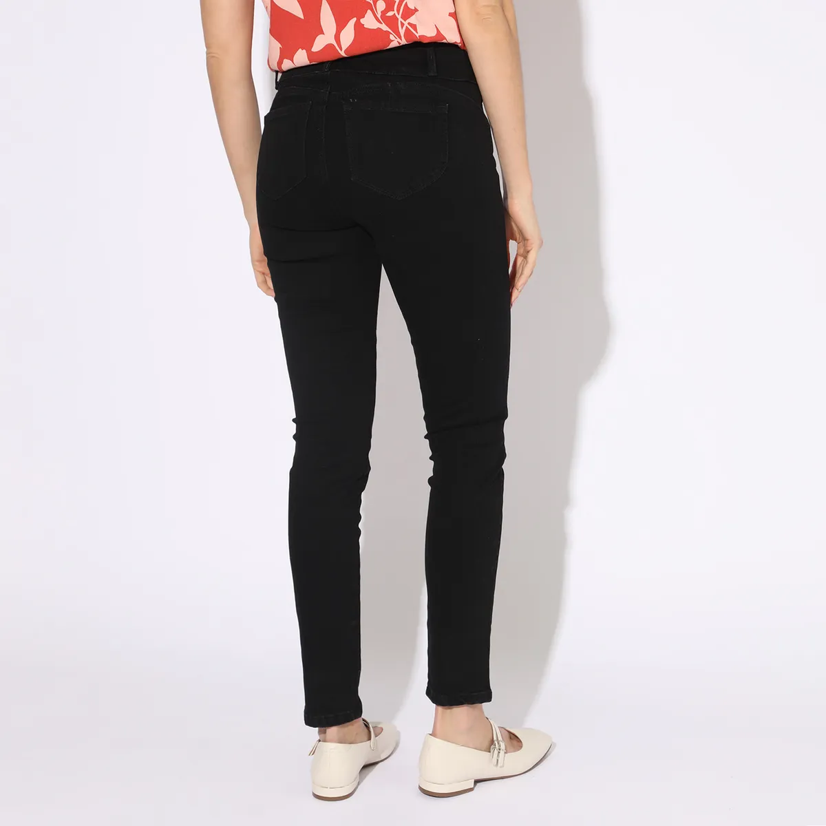 ELLE - Jean Skinny Tiro Alto Mujer Elle