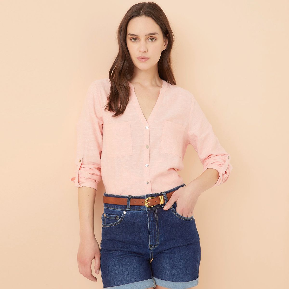 ELLE - Blusa Casual Mujer Elle