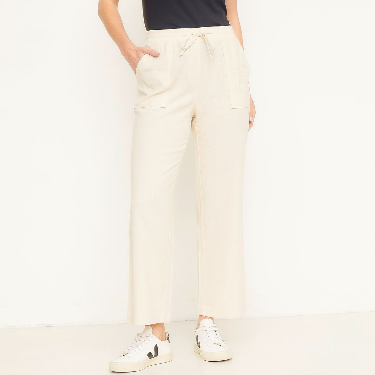 NEWPORT - Pantalón Newport Casual Tiro Medio Para Mujer