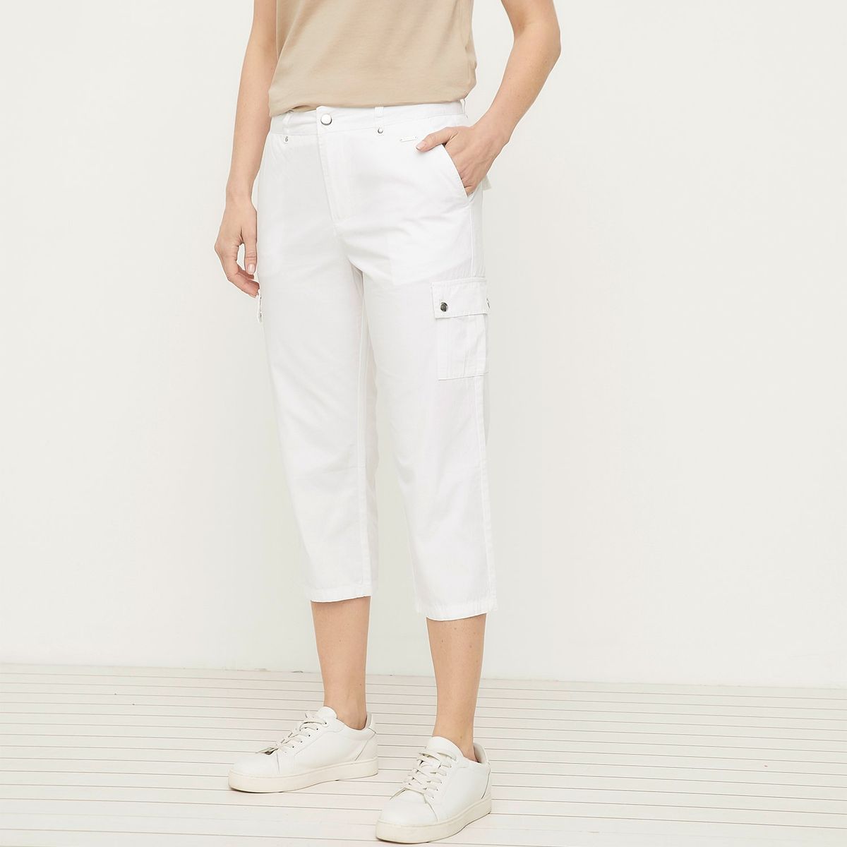 NEWPORT - Pantalón Newport Algodón Bolsillos Tiro Medio Mujer