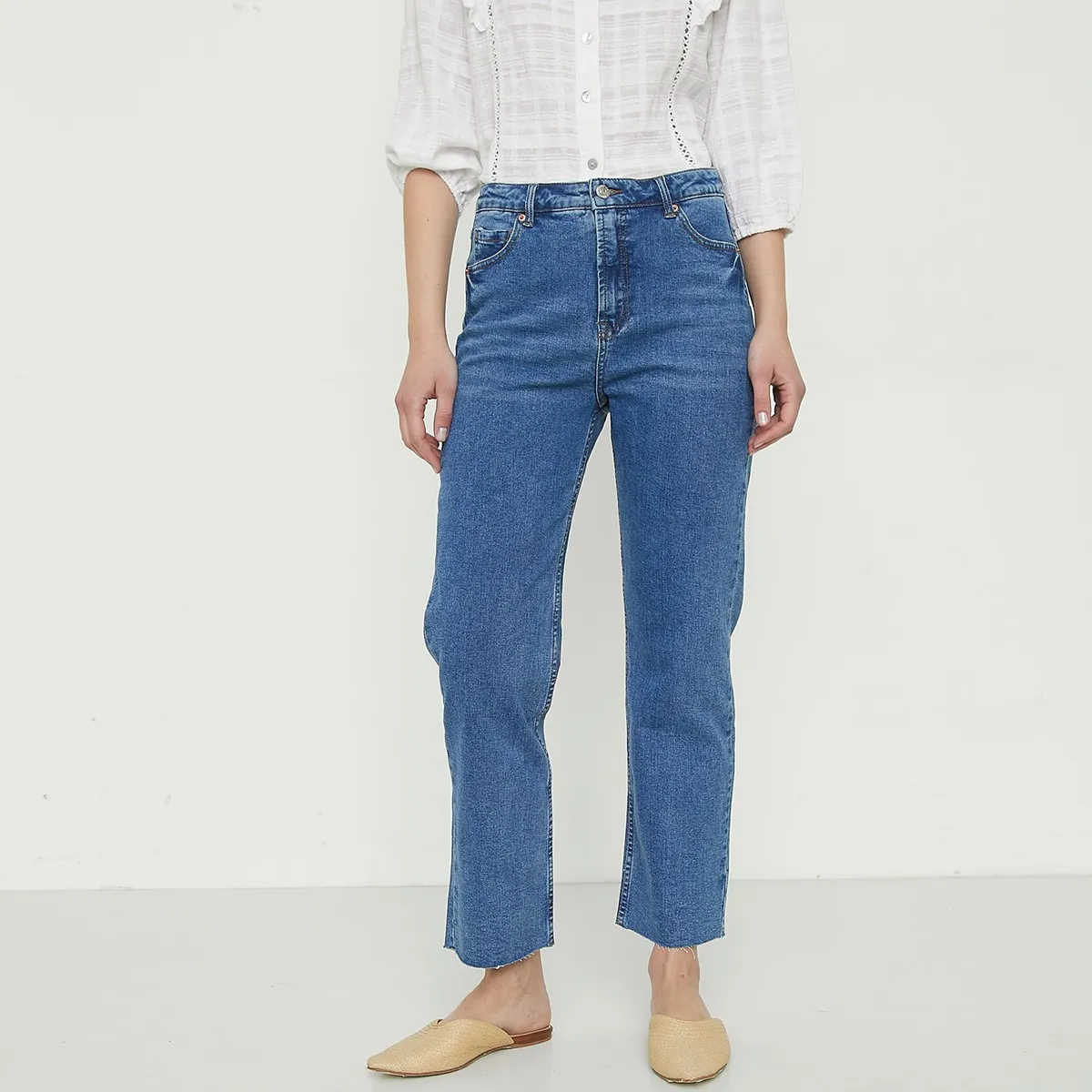 UNIVERSITY CLUB - Jean Straight Tiro Alto Mujer University Club