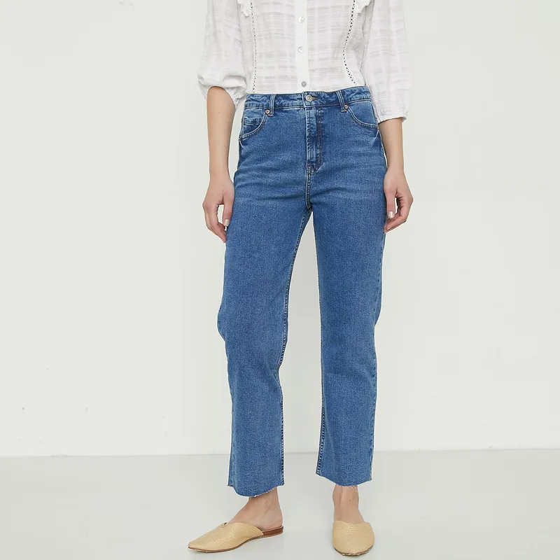 UNIVERSITY CLUB - Jean Straight Tiro Alto Mujer University Club