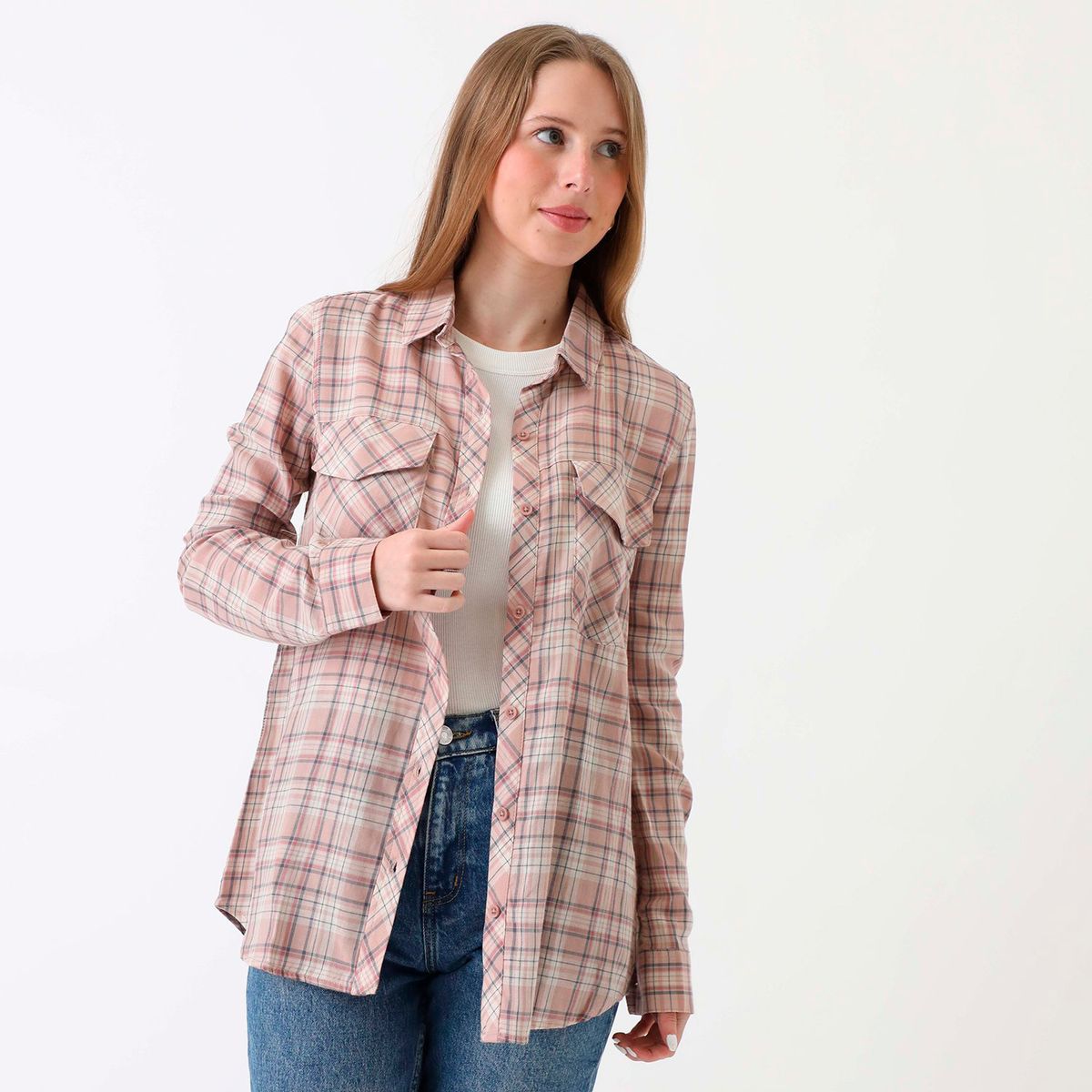 SYBILLA - Blusa 100% Algodón Manga Larga Mujer Sybilla