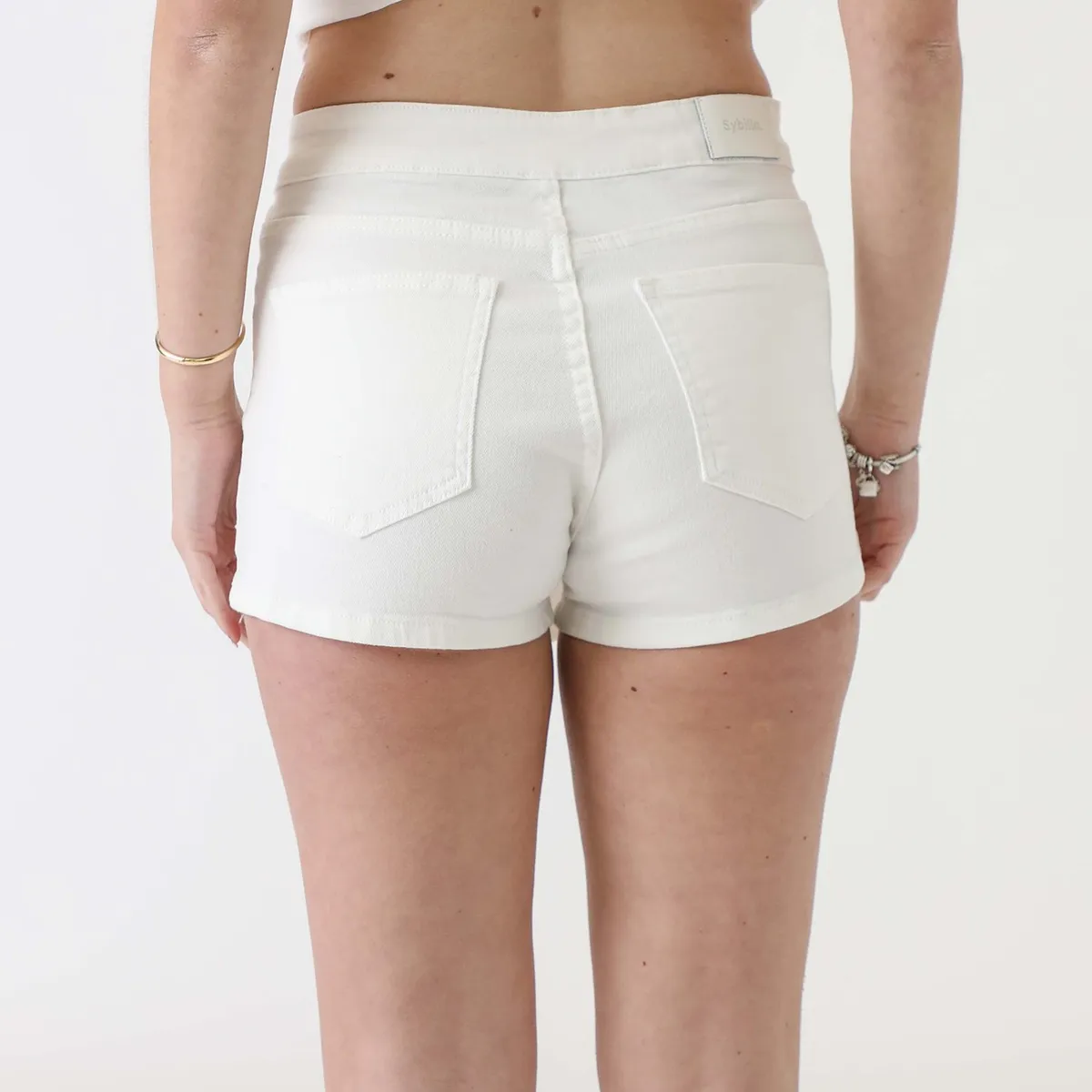 SYBILLA - Falda Jean Sybilla Midi Casual Con Diseño Cruzado