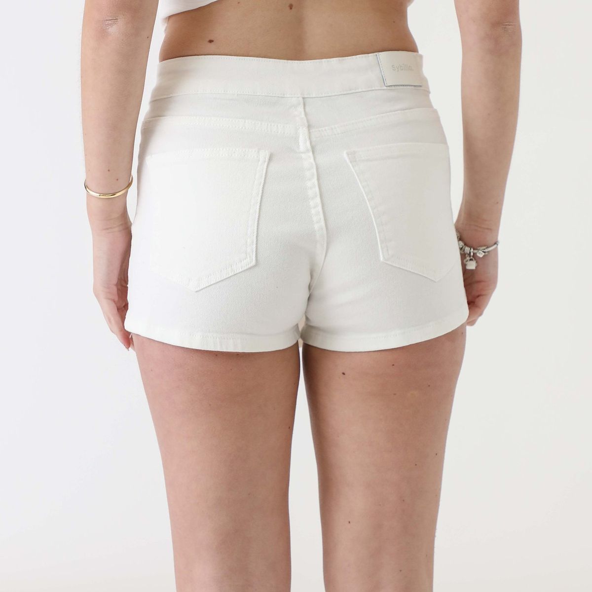 SYBILLA - Falda Jean Sybilla Midi Casual Con Diseño Cruzado