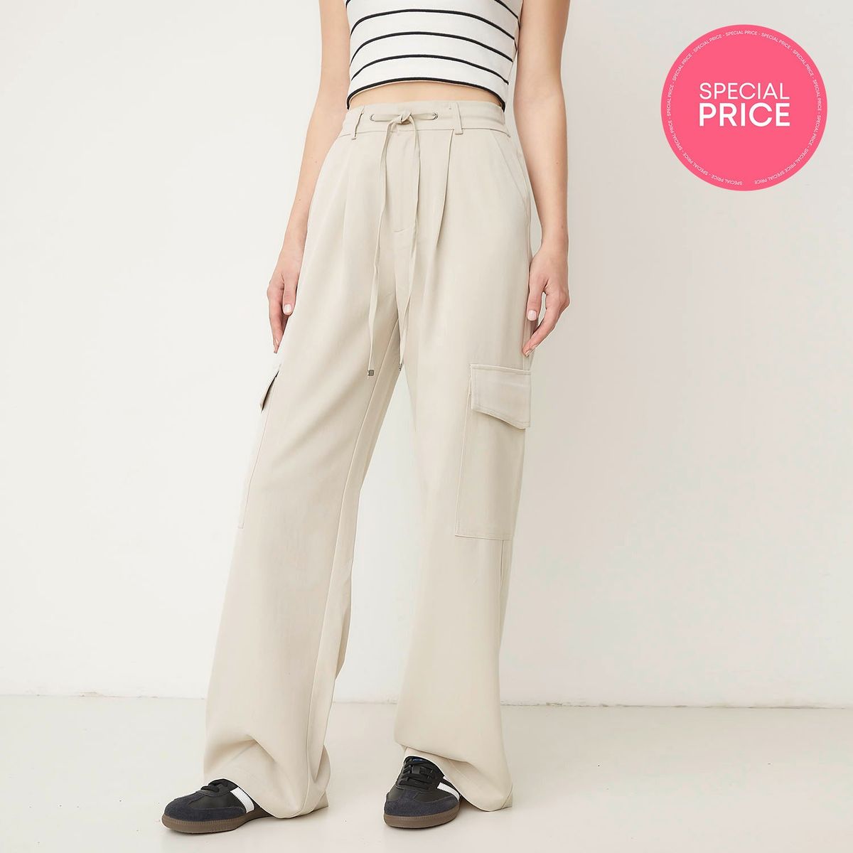 SYBILLA - Pantalón Cargo Mujer Sybilla