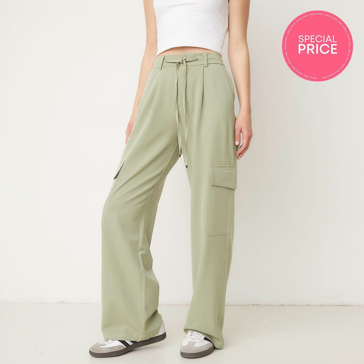 SYBILLA - Pantalón Cargo Mujer Sybilla