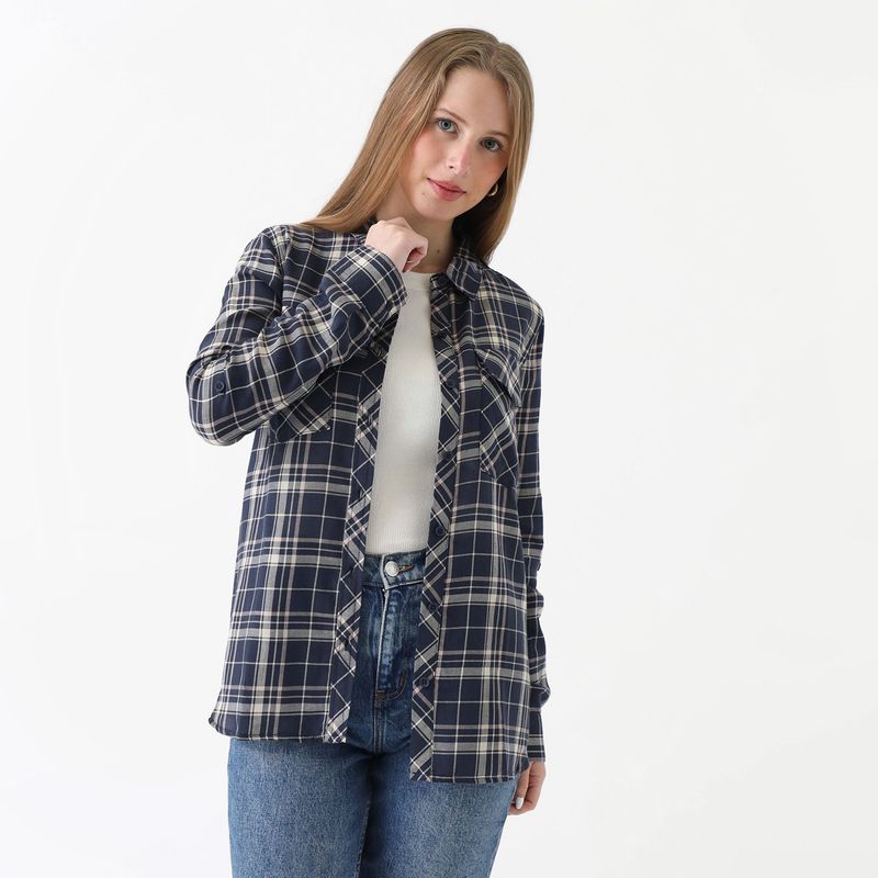 SYBILLA - Blusa 100% Algodón Manga Larga Mujer Sybilla