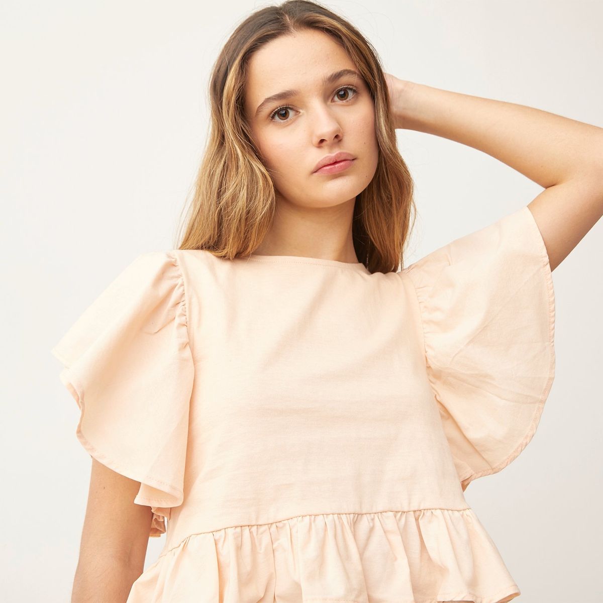 SYBILLA - Blusa 100% Algodón Manga Corta Mujer Sybilla