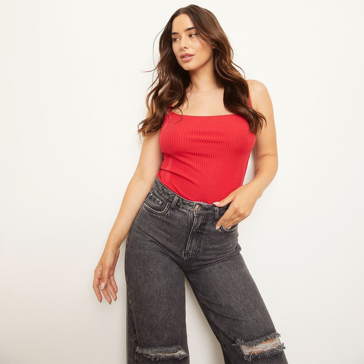 MOSSIMO - Top Tejido Mesa Mujer Mossimo