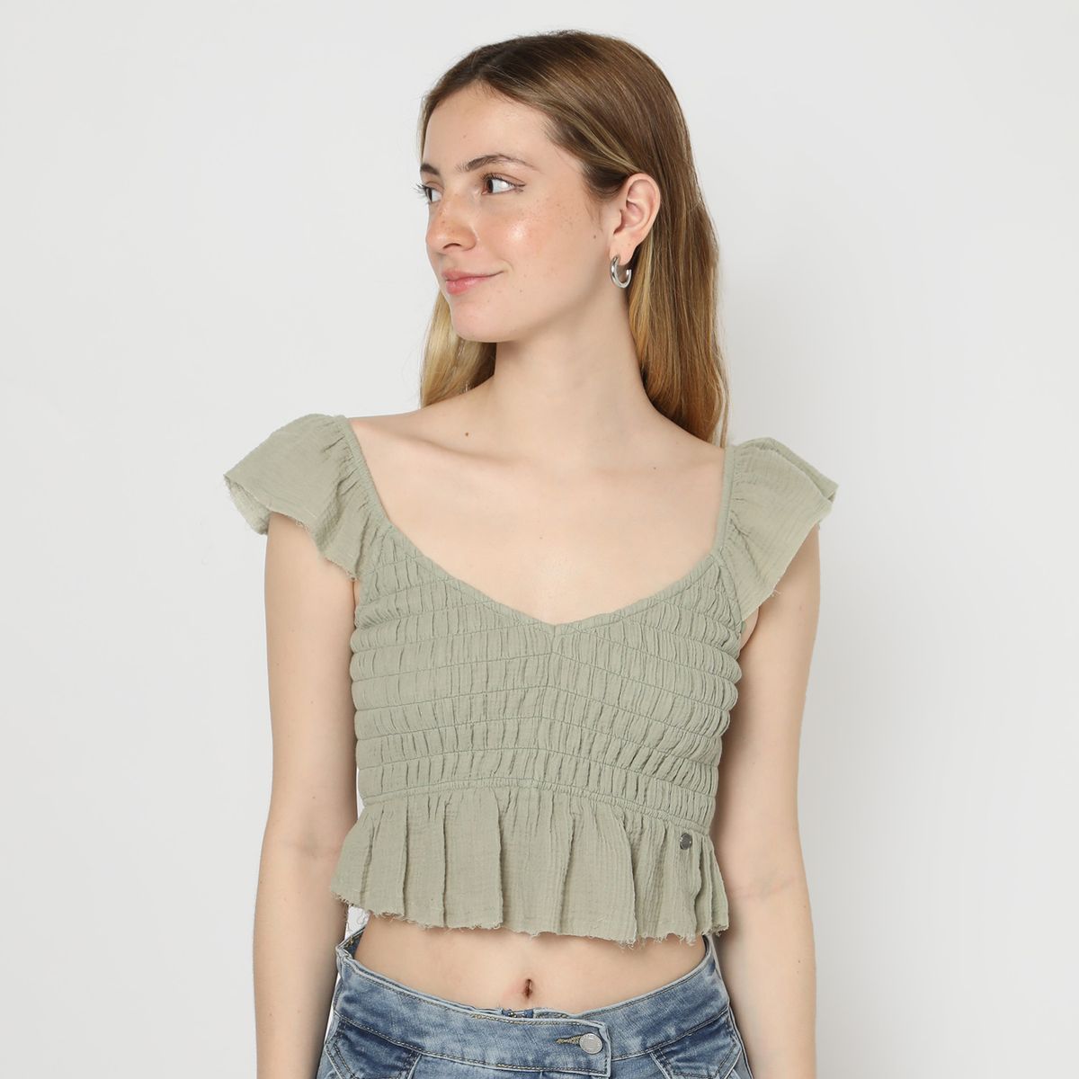 DOO AUSTRALIA - Blusa Manga Corta 100% Algodón Mujer Doo Australia