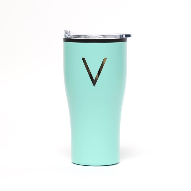 ROBERTA ALLEN - Termo Café Verde Letra V Roberta Allen